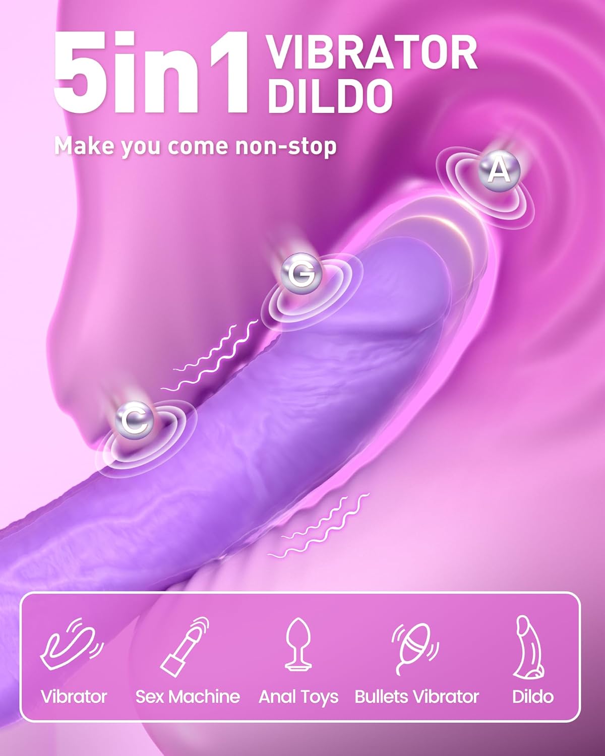 Vibrator Thrusting Dildo - DarazCentar.Pk