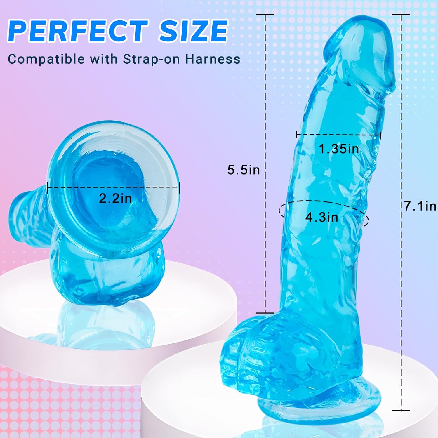 7 Inch Realistic Silicone Dildo - DarazCentar.Pk