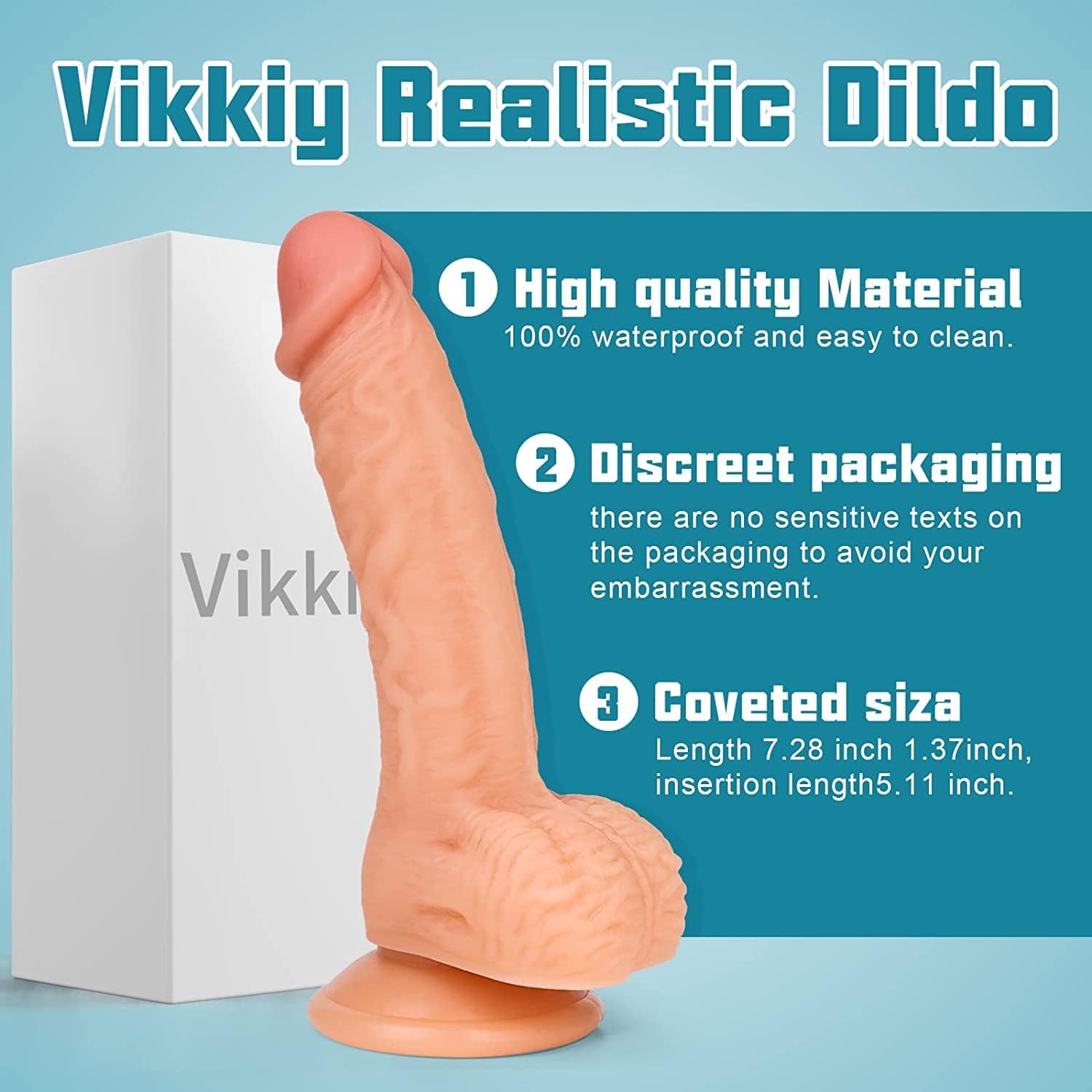 7.3 Inch Realistic Dildo - darazcentar.pk