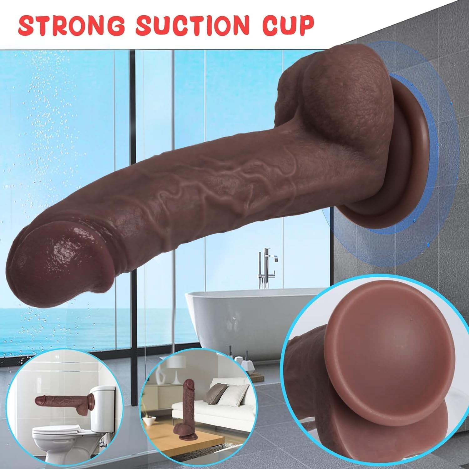 Sex Toys Dildo Realistic Silicone Dildo - darazcentar.pk