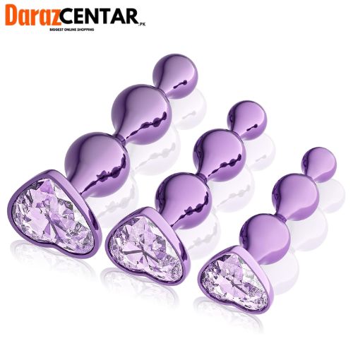 3 Pcs Metal Anal Butt Plugs - DarazCentar.Pk Order Now