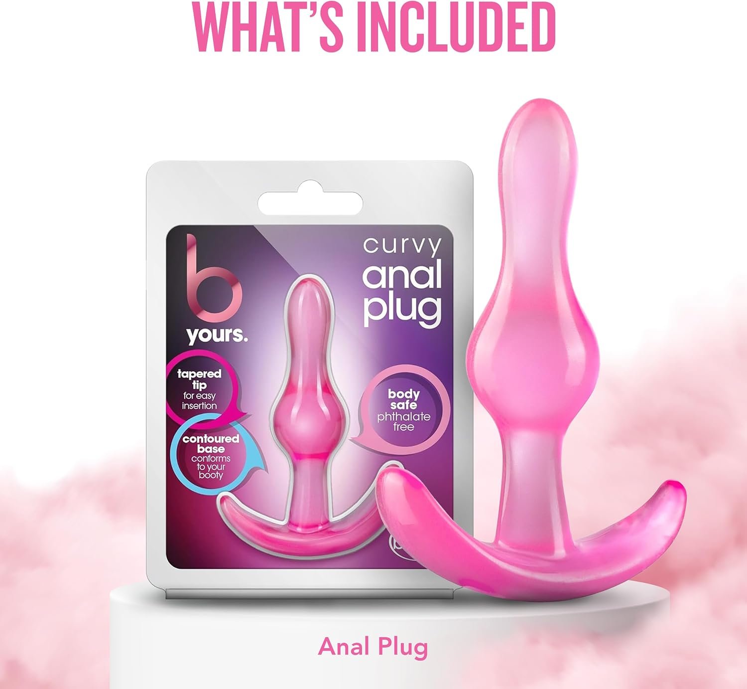 Blush Curvy Anal Plug Order Now At DarazCentar.Pk