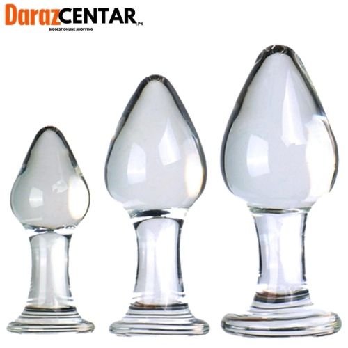 3Pcs Crystal Glass Anal Butt Plug Order Now Darazcentar.Pk